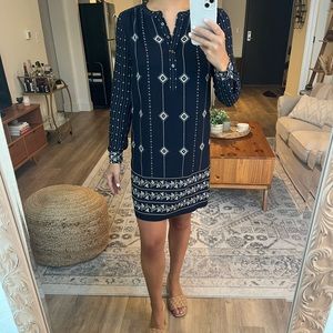 Loft satin shift dress